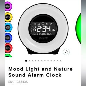 LaCrosse Black and White Digital Clock